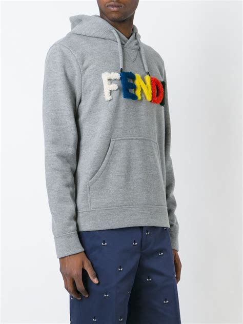 fendi roma hoodie|fendi men's gray pullover hoodie.